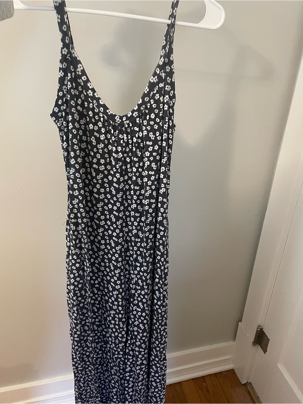 Z Supply Black and White Floral pant romper - Sleeveless